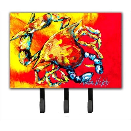 Carolines Treasures 6 x 9 In. Crab Hot Dang Leash or Key Holder MW1086TH68